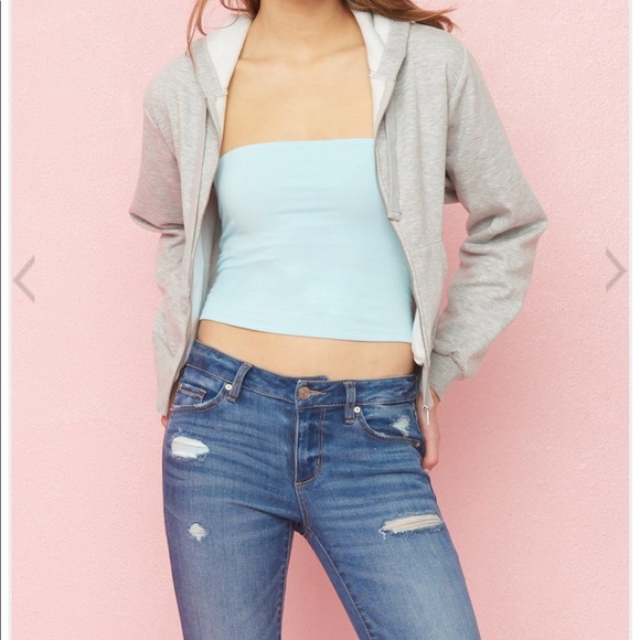 Garage Tops - Light blue tube top